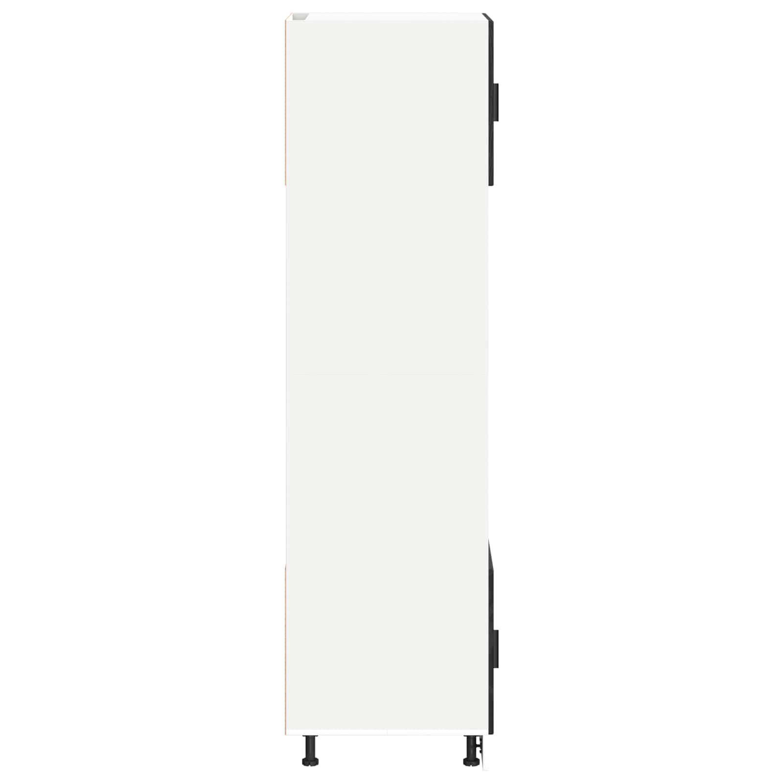 Keukenkast Bewerkt Hout Zwart Eiken 60 x 57 x 207 cm 1x oven kast