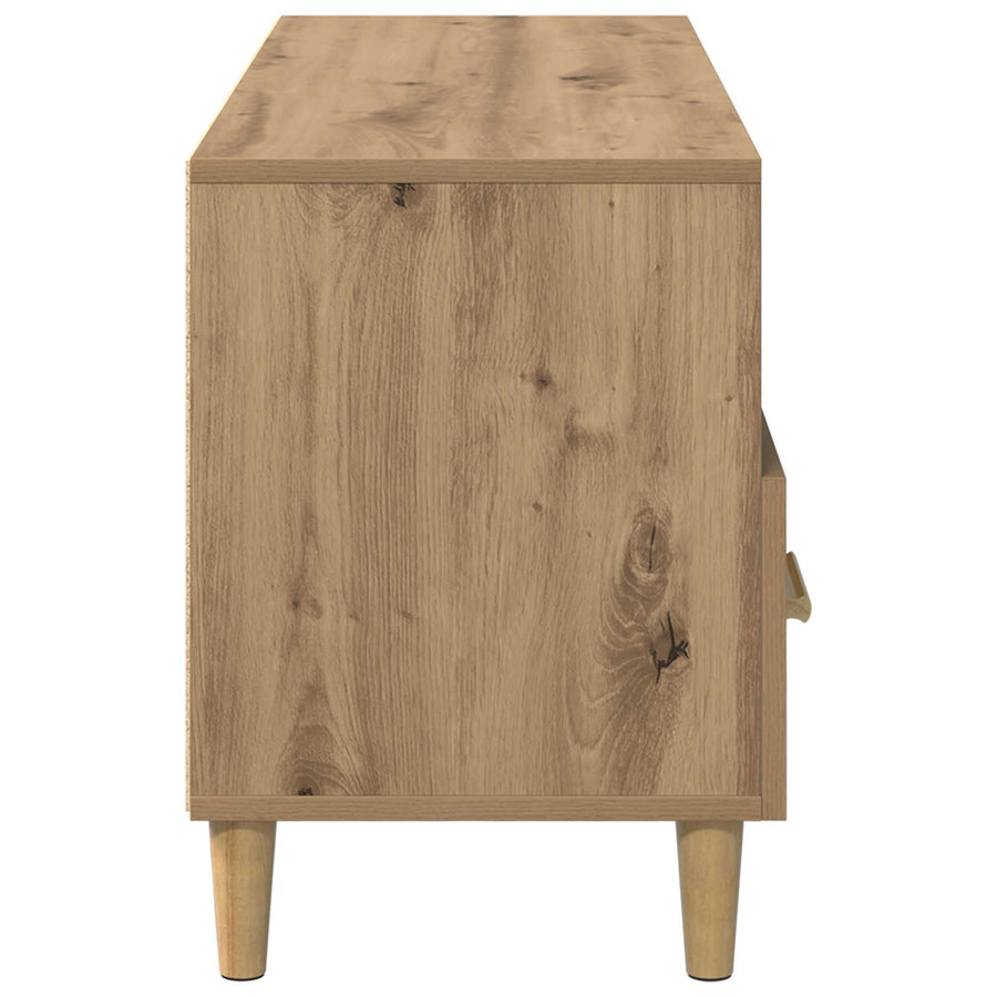 TV-kast Ambachtelijk eiken 102 x 35,5 x 50 cm Bewerkt hout
