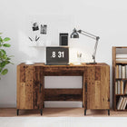Desk with storage Reclaimed wood 140 x 50 x 75 cm Treated wood