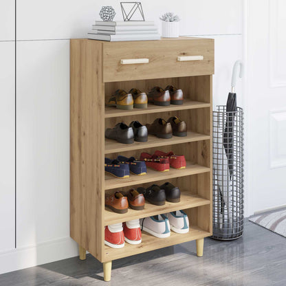 Schoenenkast Ambachtelijk eiken 60 x 35 x 105 cm Bewerkt hout