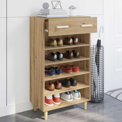 Schoenenkast Ambachtelijk eiken 60 x 35 x 105 cm Bewerkt hout