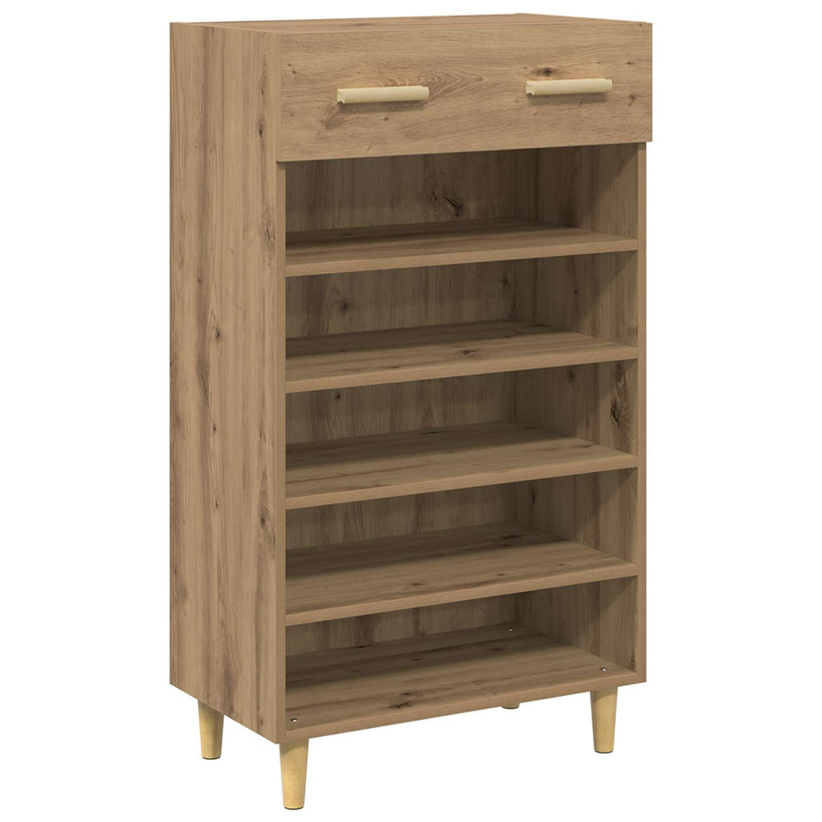 Schoenenkast Ambachtelijk eiken 60 x 35 x 105 cm Bewerkt hout