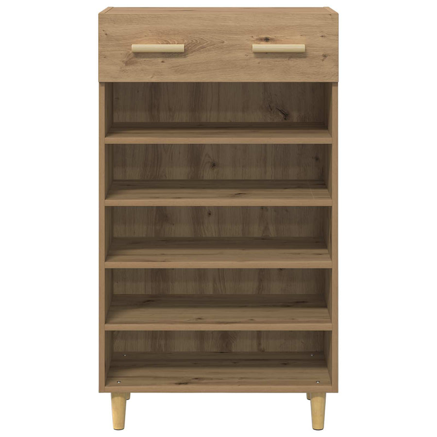 Schoenenkast Ambachtelijk eiken 60 x 35 x 105 cm Bewerkt hout