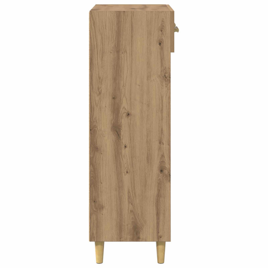 Schoenenkast Ambachtelijk eiken 60 x 35 x 105 cm Bewerkt hout