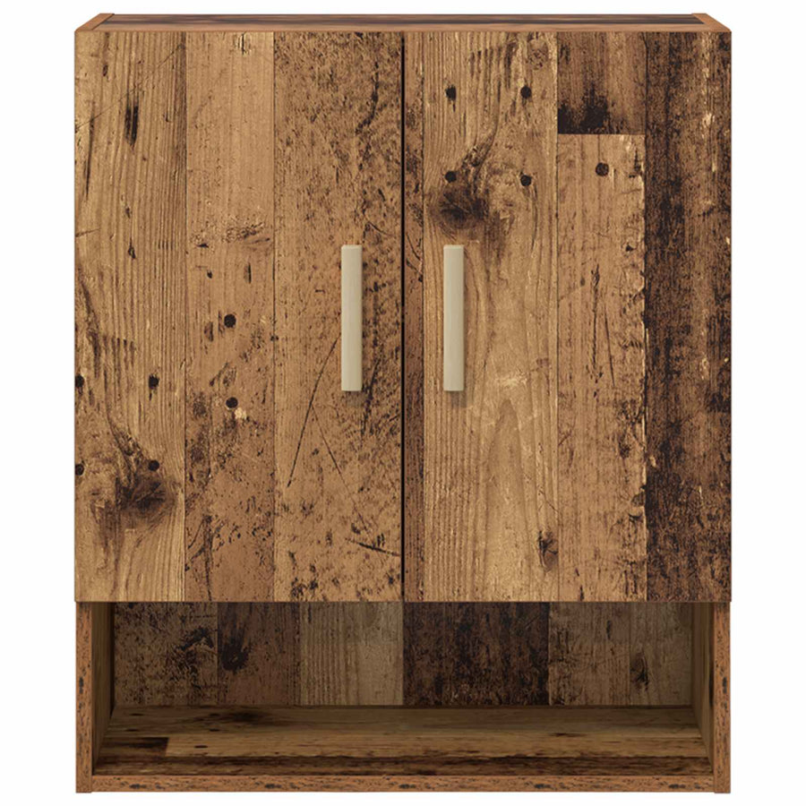 Wandkast Wandgemonteerd Oudhout 60 x 31 x 70 cm Bewerkt hout