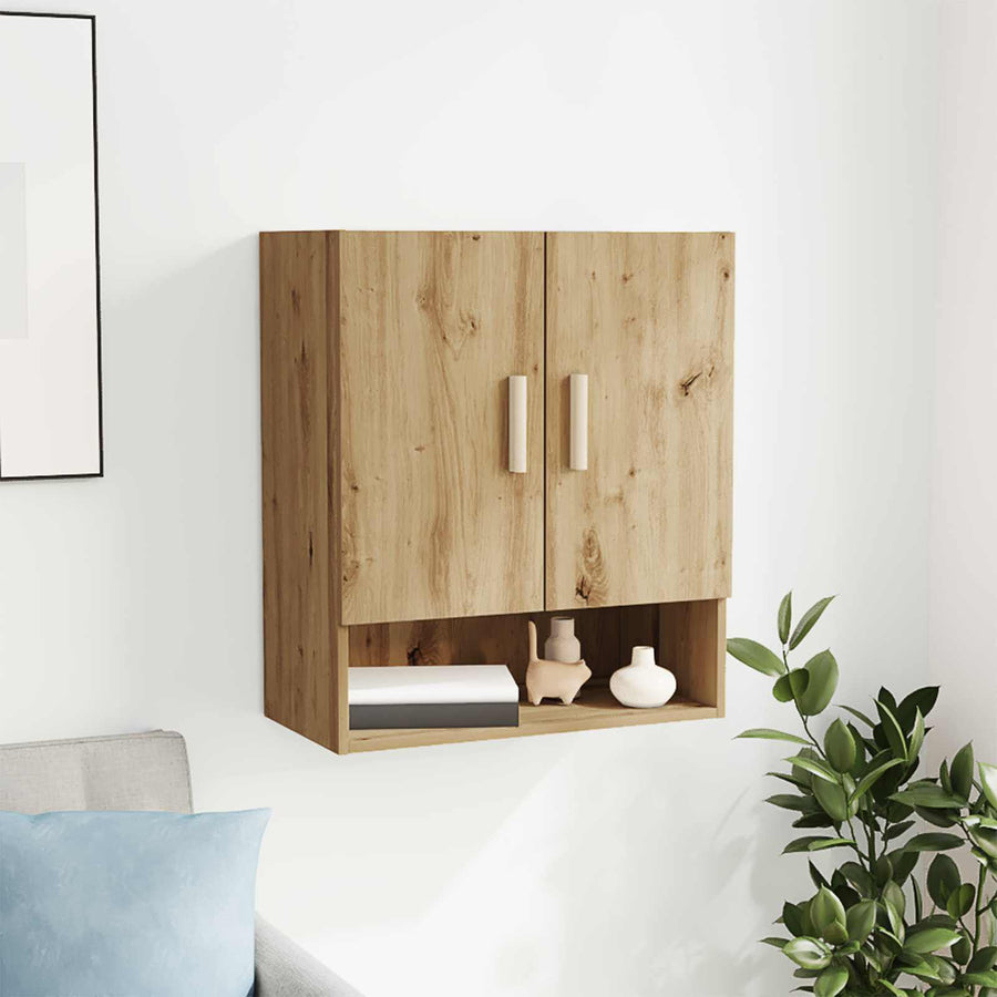 Wandkast Ambachtelijk eiken 60 x 31 x 70 cm Bewerkt hout