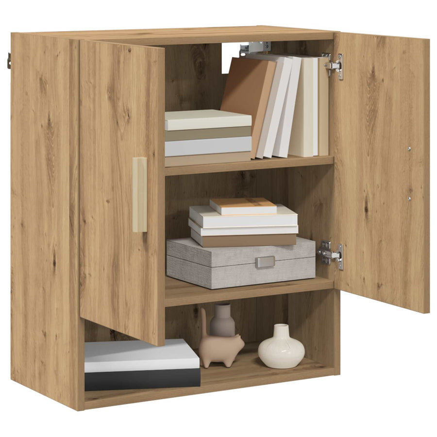 Wandkast Ambachtelijk eiken 60 x 31 x 70 cm Bewerkt hout