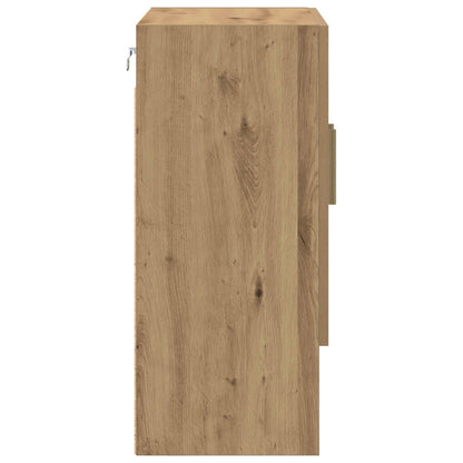 Wandkast Ambachtelijk eiken 60 x 31 x 70 cm Bewerkt hout