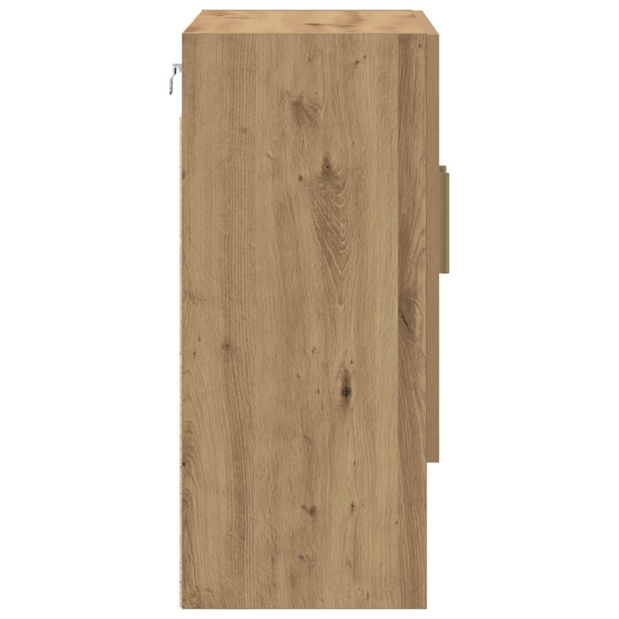 Wandkast Ambachtelijk eiken 60 x 31 x 70 cm Bewerkt hout