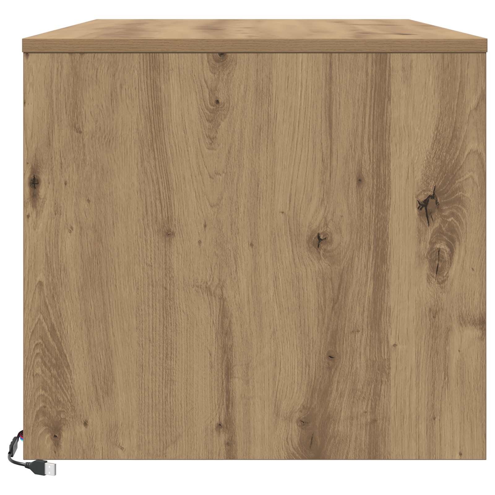 Salontafel Ambachtelijk eiken 90 x 50 x 45 cm Bewerkt hout