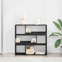 Boekenplank Zwart Eiken 100 x 33 x 94,5 cm Bewerkt hout