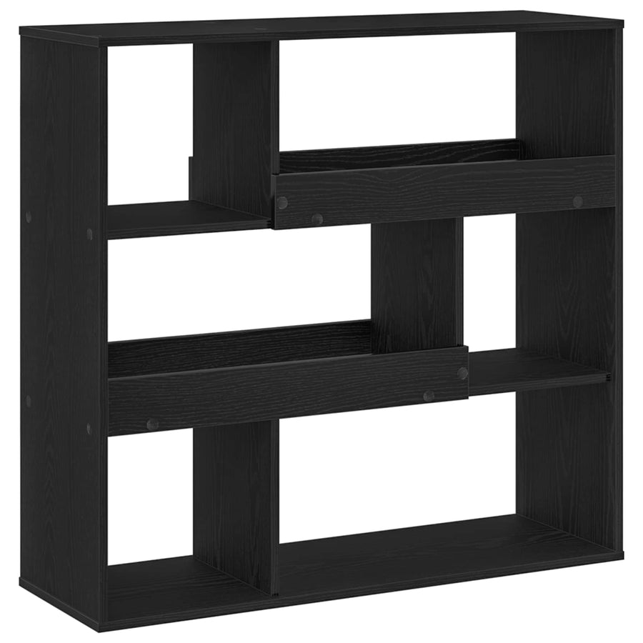 Boekenplank Zwart Eiken 100 x 33 x 94,5 cm Bewerkt hout