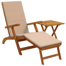 Ligstoelkentingen en opvouwbare zonnebader 2 pcs Taupe