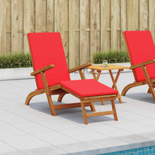 Ligstoelkentingen en opvouwbare zonnebader 2 pcs Rood