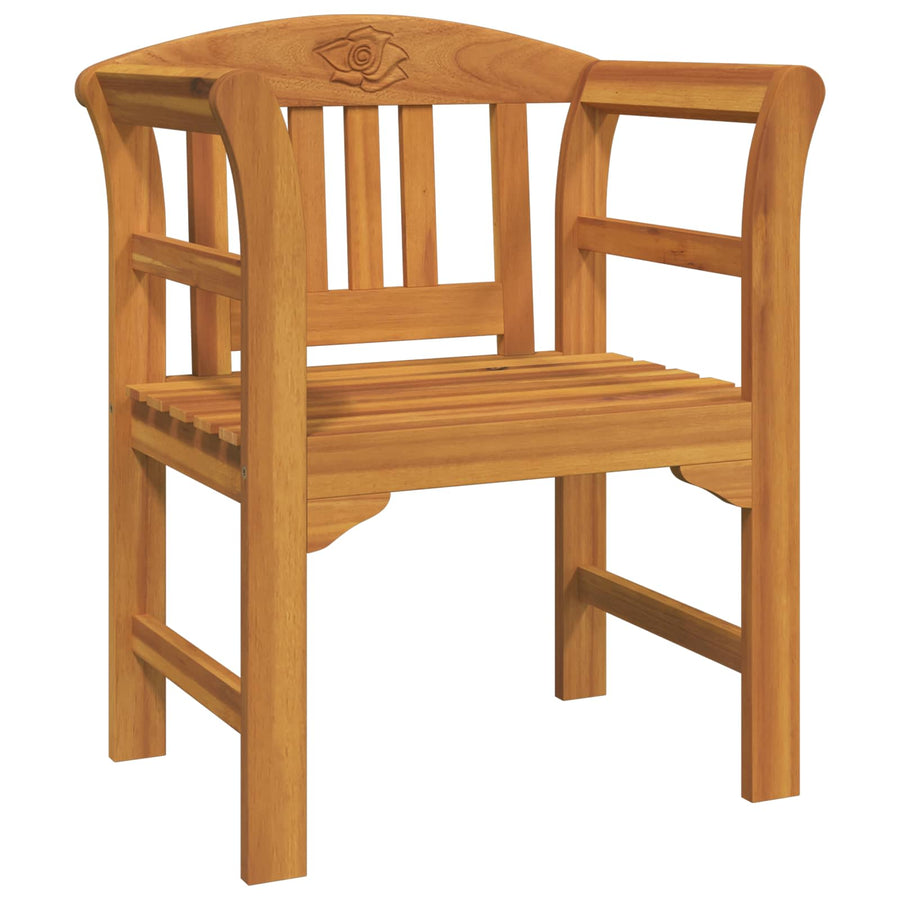 Tuinrozelounge set 4 pcs Naturel Massief Acaciahout