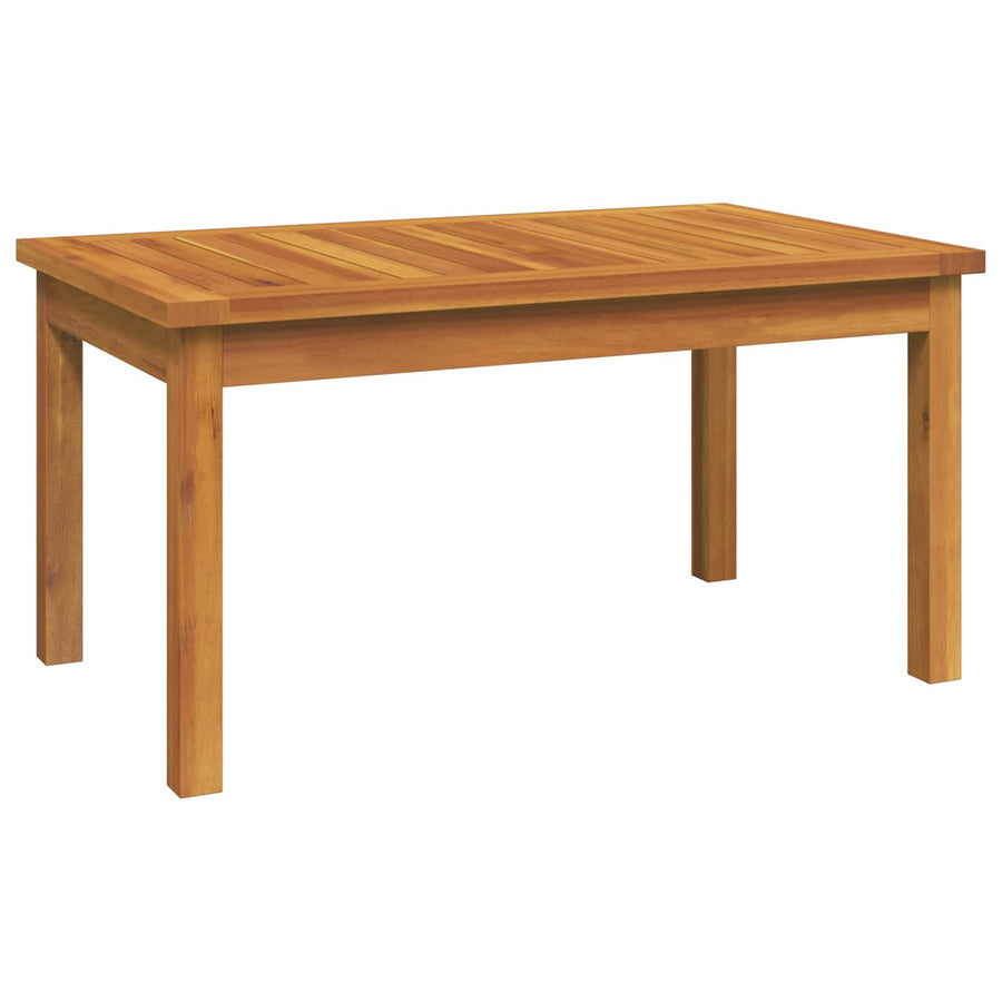 Meubelset met kussen 4 pcs Naturel Massief Acaciahout