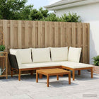 Modulaire tuinbank massief acaciahout touw