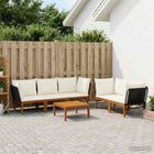 Loungeset massief acaciahout touw Naturel