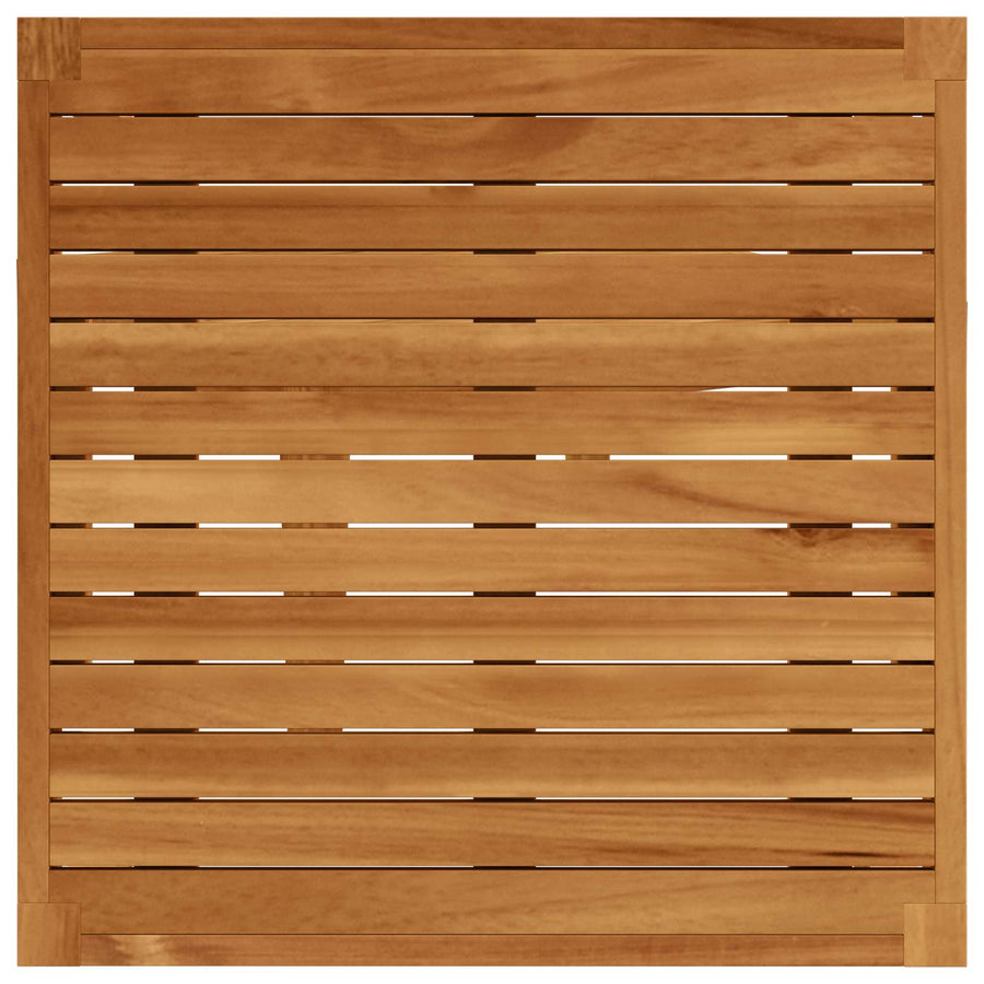 9 st Massief acaciahout & touw Naturel