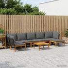 Modulaire tuinbank massief acaciahout touw