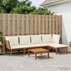 Modulaire tuinset massief acaciahout touw naturel