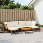 Loungeset massief acaciahout touw naturel