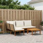 Modulaire tuinloungeset 5 delen massief acaciahout touw