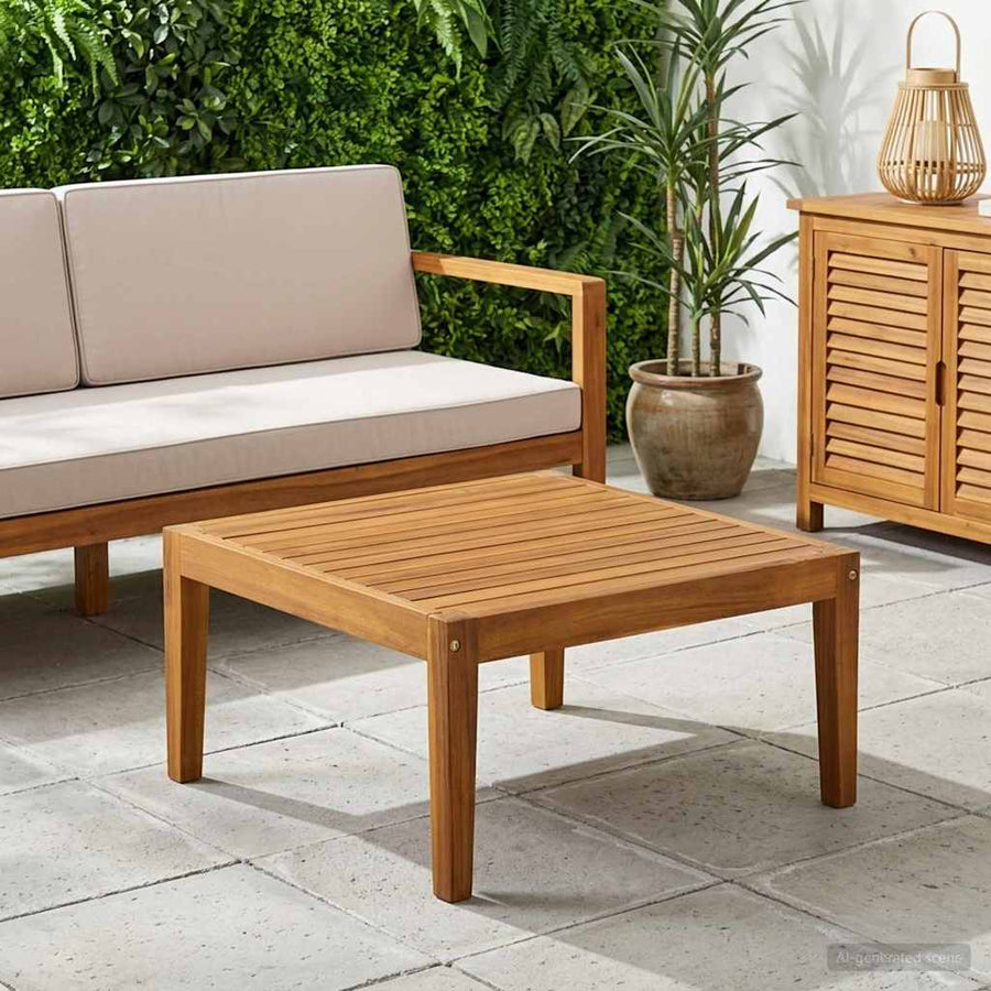 Tafel Massief Acaciahout Naturel 60 x 60 x 30 cm
