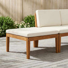 Voetensteun massief acaciahout 60x60x35 cm naturel
