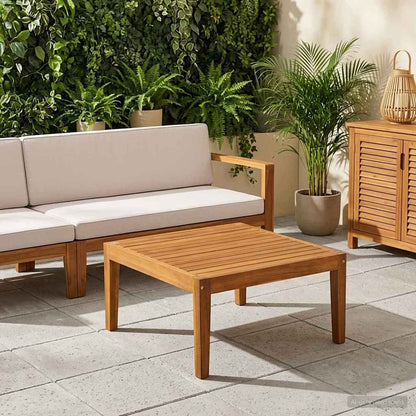 Tafel Massief Acaciahout Naturel 60 x 60 x 30 cm