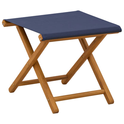Ligstoel 4 pcs 3 Positie massief eucalyptushout Blauw