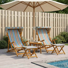 Ligstoel 4 pcs 3 Positie massief eucalyptushout Meerkleurig