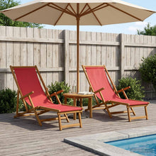 Opvouwbare zonnebed 2 pcs 3 Positie Massief Eucalyptus Hout