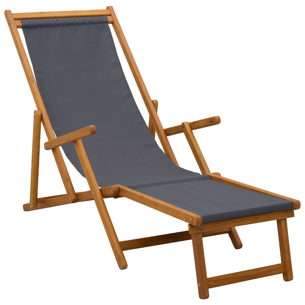 Opvouwbare zonnebed 2 pcs 3 Positie Massief Eucalyptus Hout