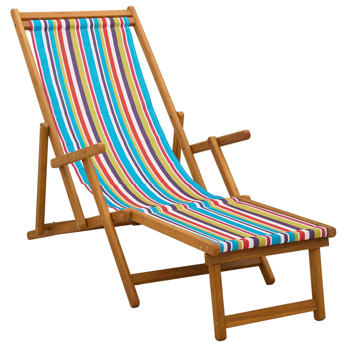 Opvouwbare zonnebed 2 pcs 3 Positie Massief Eucalyptus Hout