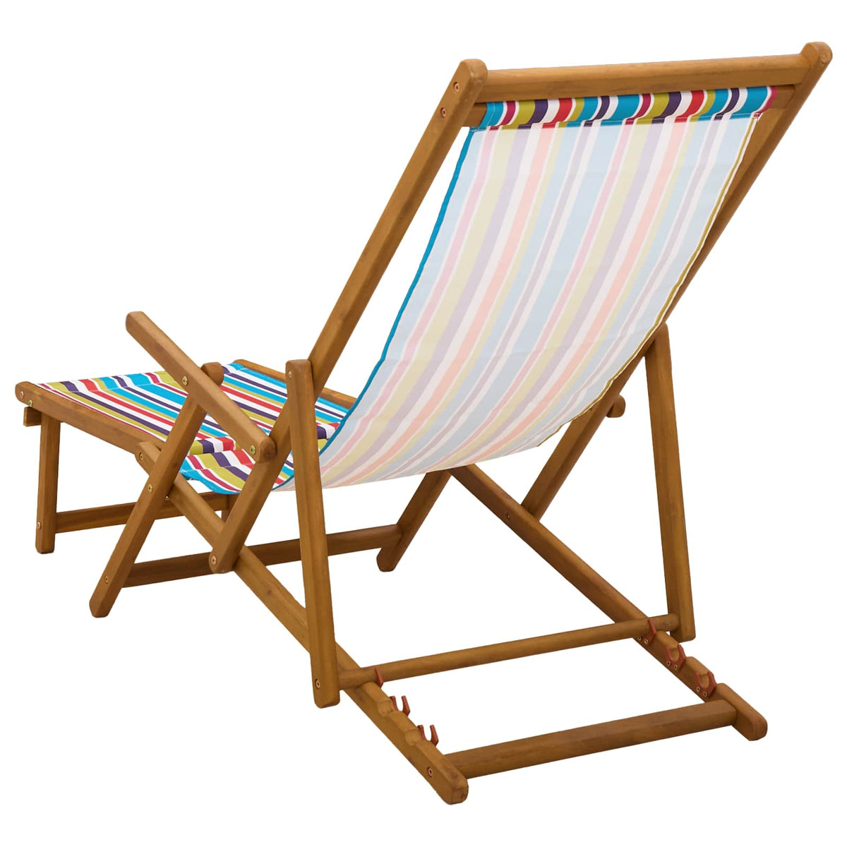 Opvouwbare zonnebed 2 pcs 3 Positie Massief Eucalyptus Hout