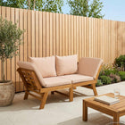 3-in-1 Tuinbank met Kussens Massief Acaciahout Naturel