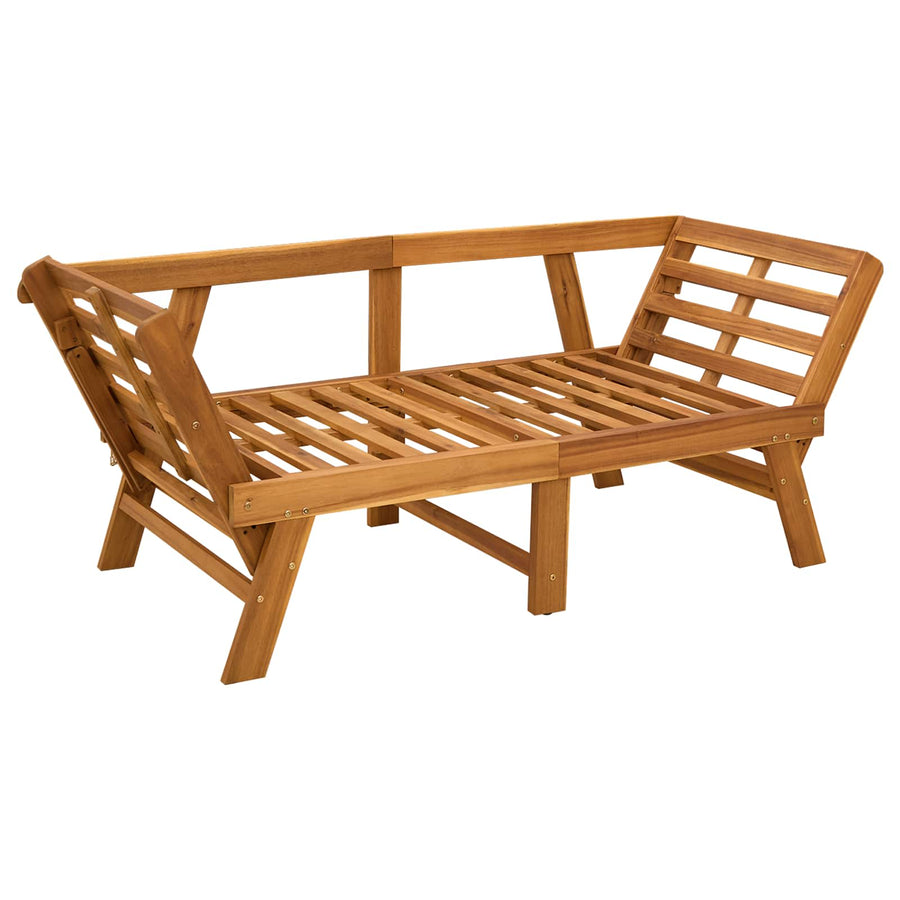3-in-1 Tuinbank met Kussens Massief Acaciahout Naturel