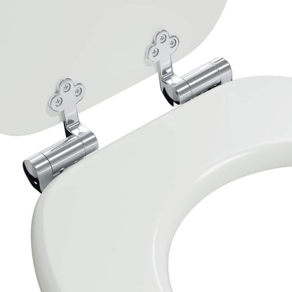 Toiletbril Wit 44 x 38 cm MDF-plaat