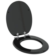 Toiletbril Zwart 44 x 38 cm MDF-plaat