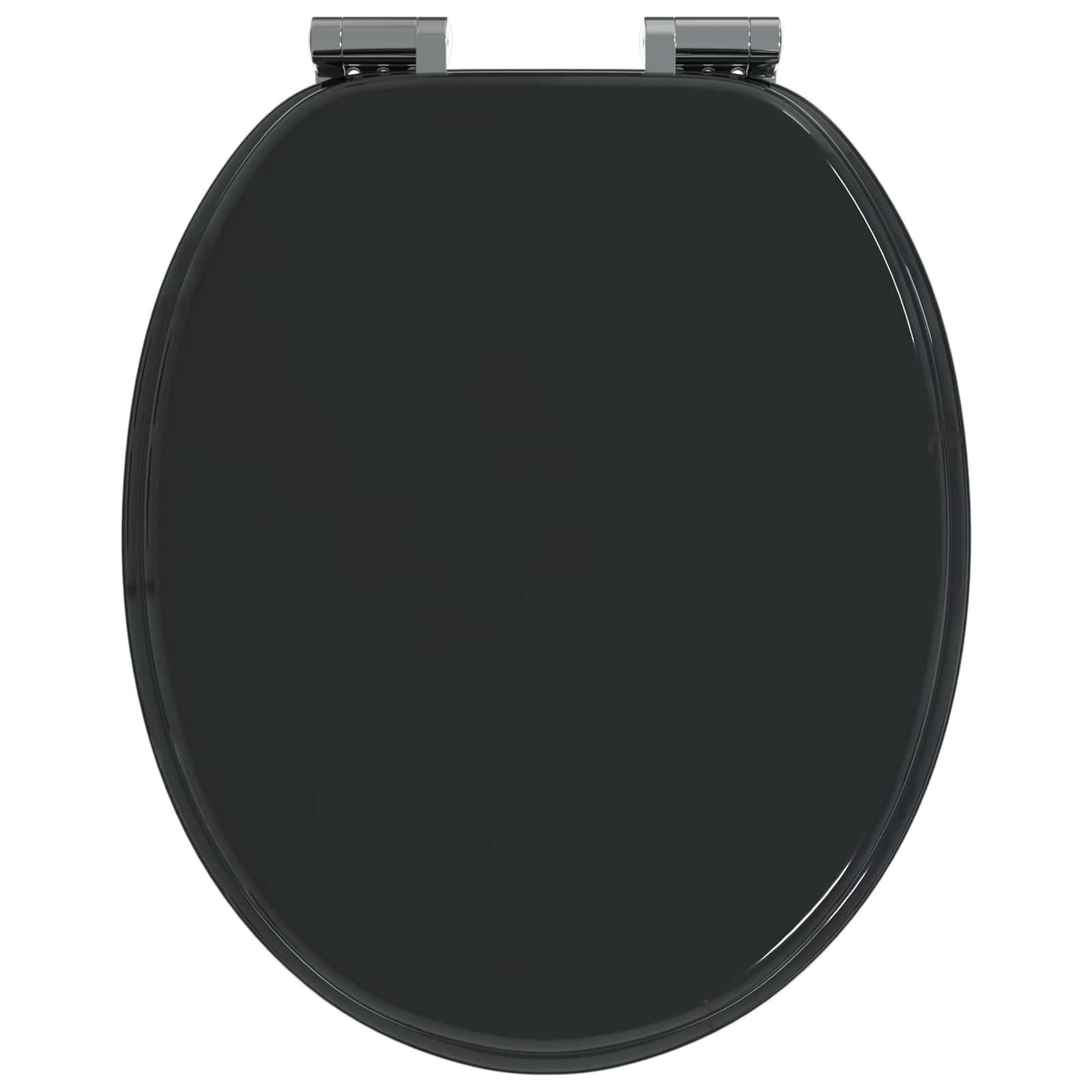 Toiletbril Zwart 44 x 38 cm MDF-plaat