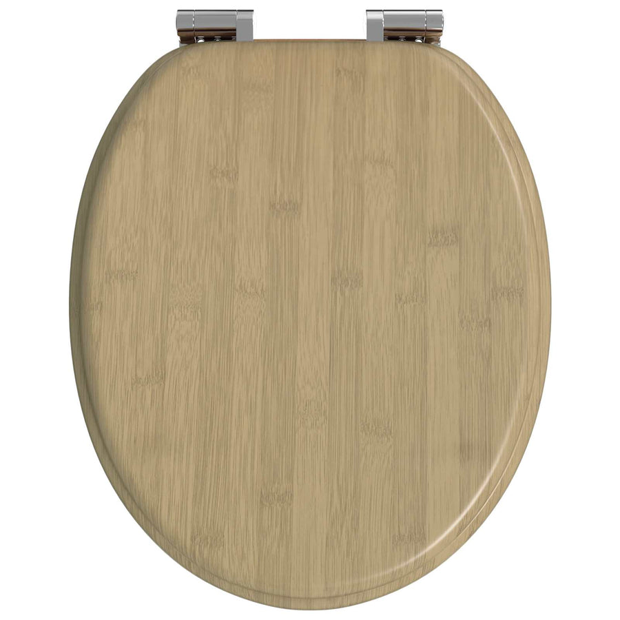 Toiletbril Lichte Bamboekleur 44 x 38 cm MDF-plaat