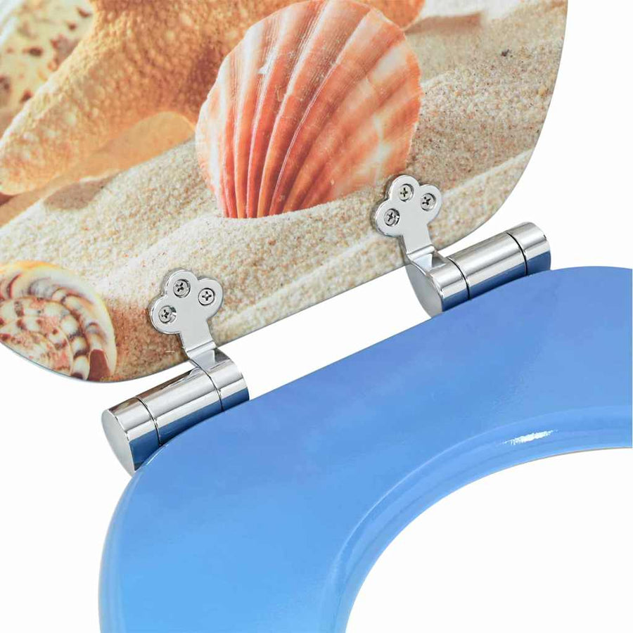 Toiletbril Zee Schelp 44 x 38 cm MDF-plaat