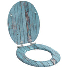 Soft-close toilet seat Blue 44 x 38 cm MDF board