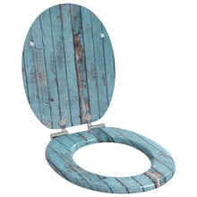 Toiletzitting Blauw 43,8 x 37,8 cm MDF-plaat
