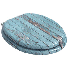 Toiletzitting Blauw 43,8 x 37,8 cm MDF-plaat