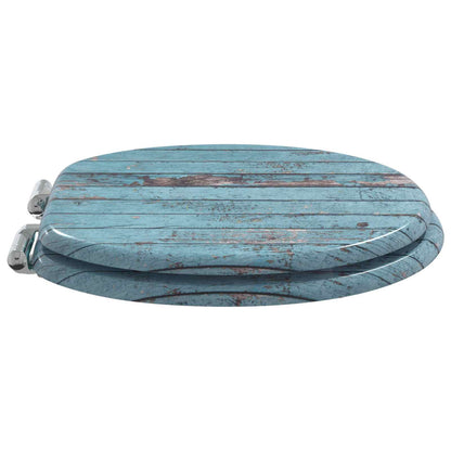 Toiletzitting Blauw 43,8 x 37,8 cm MDF-plaat