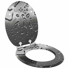 Toiletbril Grijs 44 x 38 cm MDF-plaat