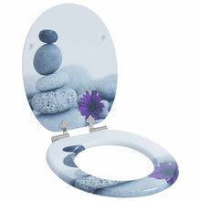 Toiletbril Grijs 44 x 38 cm MDF-plaat