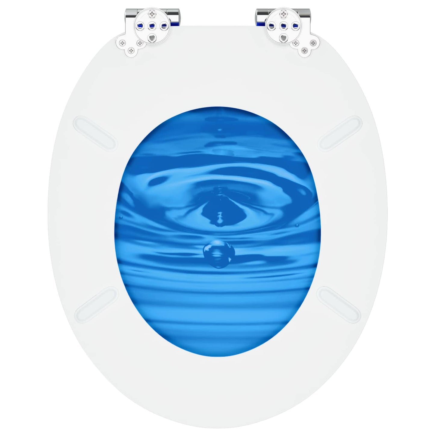 Toiletbril Blauwe Druppel 44 x 38 cm MDF-plaat